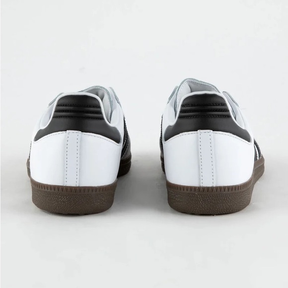 Adidas White and Black Samba Sneakers - Men size 5 1/2 - Picture 4 of 8